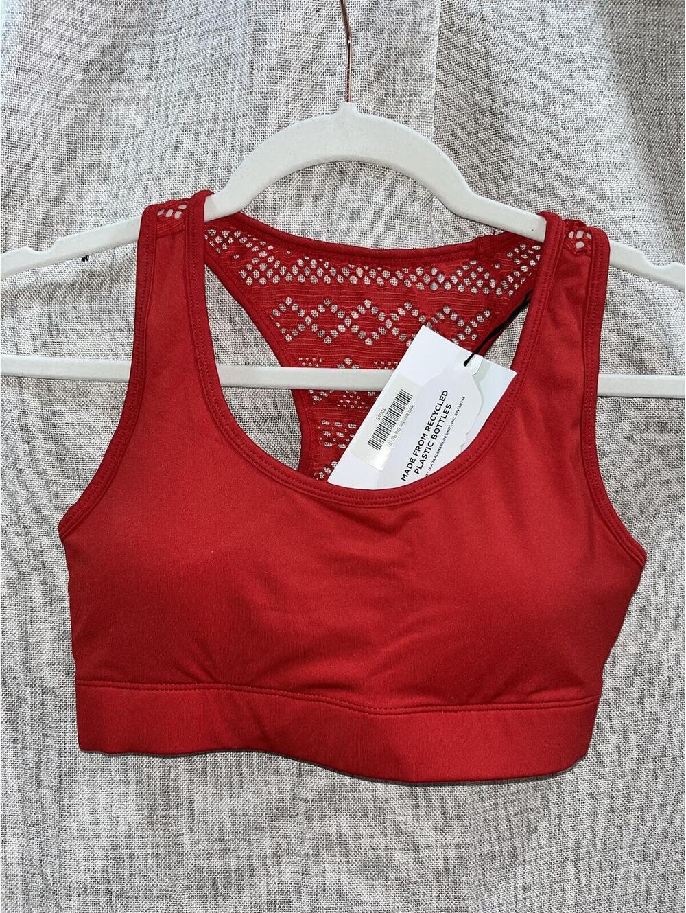 ZYIA Active Bomber Bra RC Red S NWT